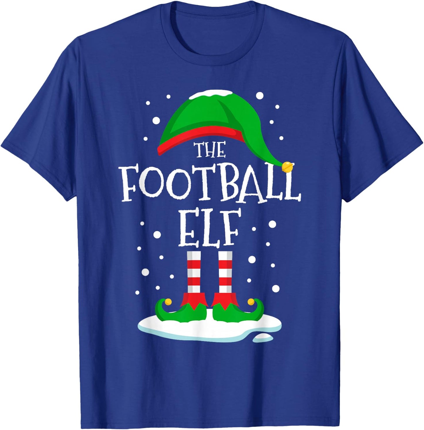The Football Elf Christmas Family Matching Xmas Group Funny T-Shirt - T-Shirt | Royal