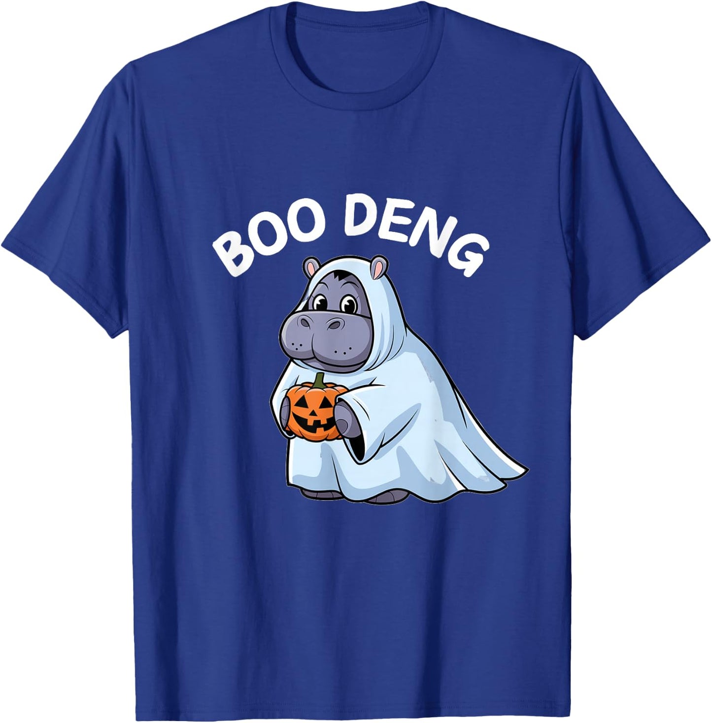 Cute Moo Deng Funny Boo Deng Halloween Costume T-Shirt - T-Shirt | Royal