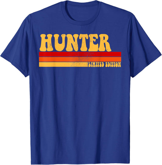 HUNTER Name Personalized Idea Men Retro Vintage HUNTER T-Shirt - T-Shirt | Royal