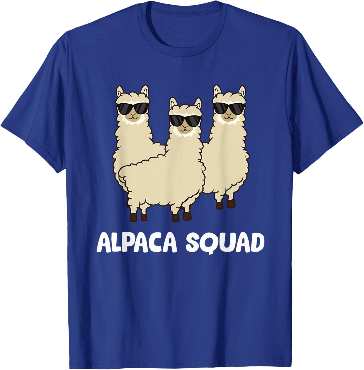 Alpaca Squad Team Alpacas Love Alpacas T-Shirt - T-Shirt | Royal