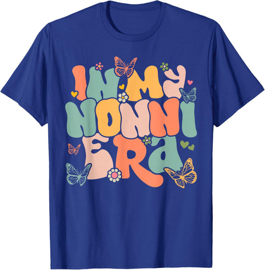 Retro Groovy In My Nonni Era Mother's Day T-Shirt - T-Shirt | Royal