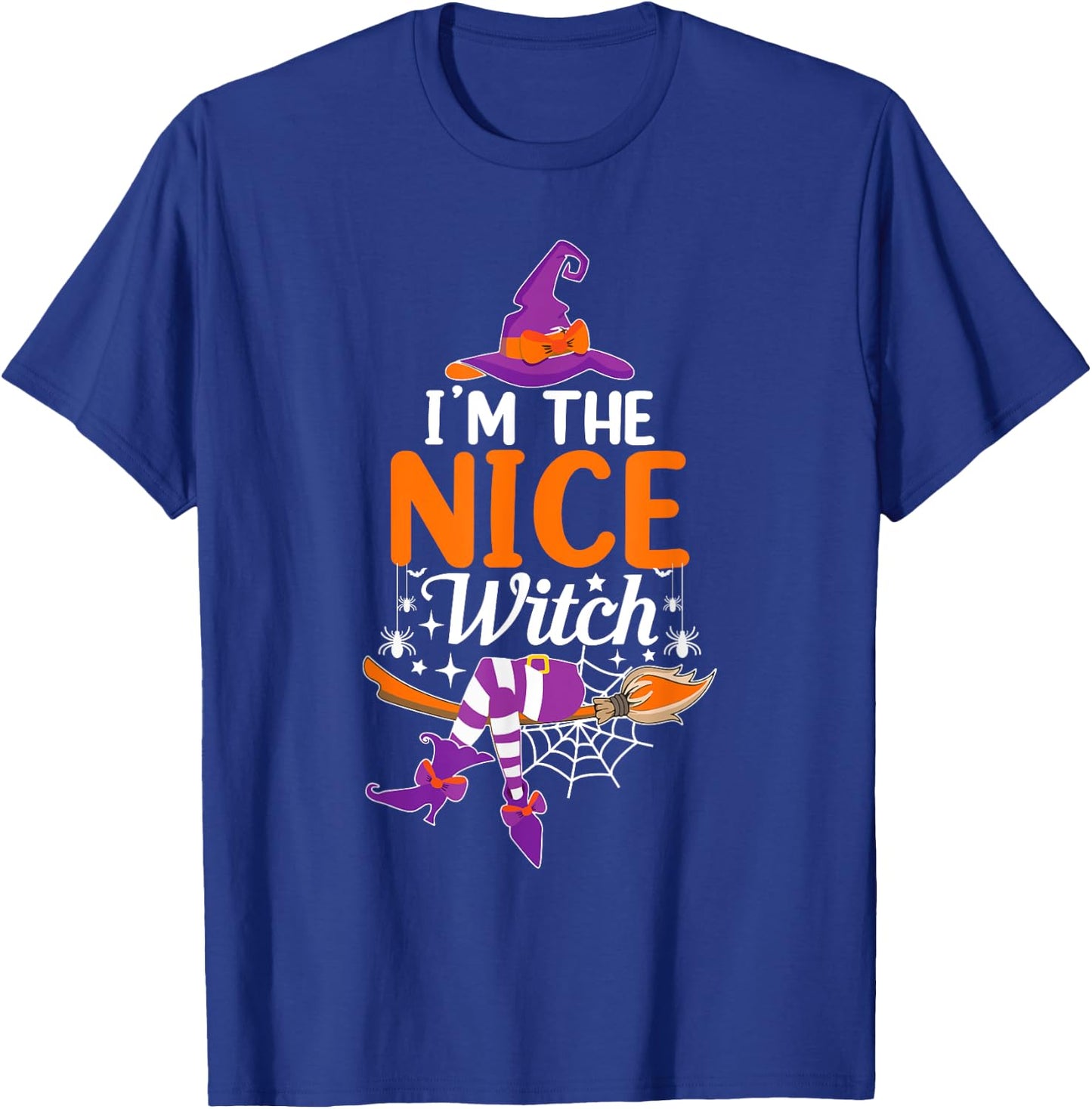 I'm The Nice Witch Funny Halloween Family Matching T-Shirt - T-Shirt | Royal