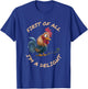 First Of All I'm A Delight Sarcastic Funny Rooster T-Shirt - T-Shirt | Royal