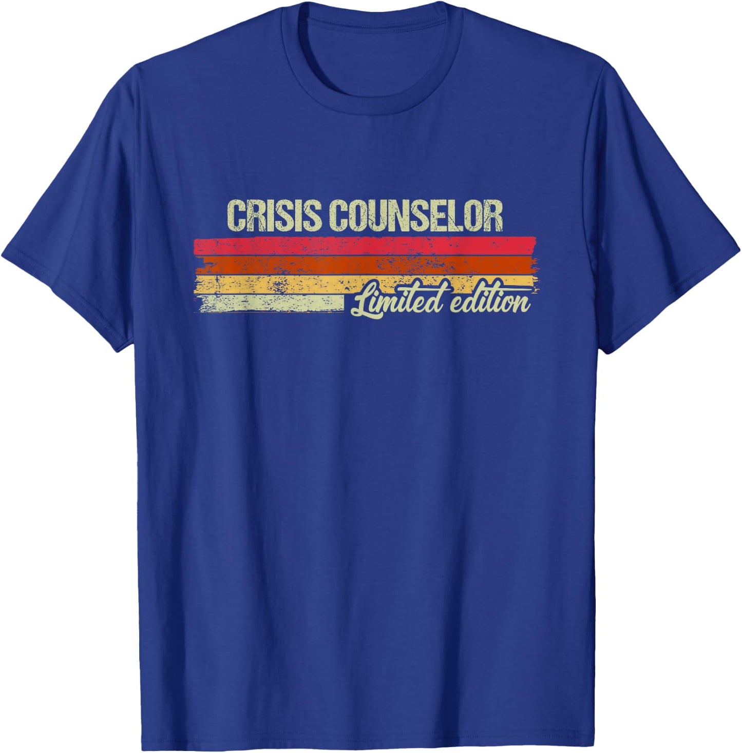 Vintage Crisis Counselor Limited Edition T-Shirt - T-Shirt | Royal