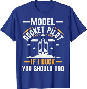 Model Rocket Scientist Design for a Model Rocket Expert T-Shirt - T-Shirt | Royal