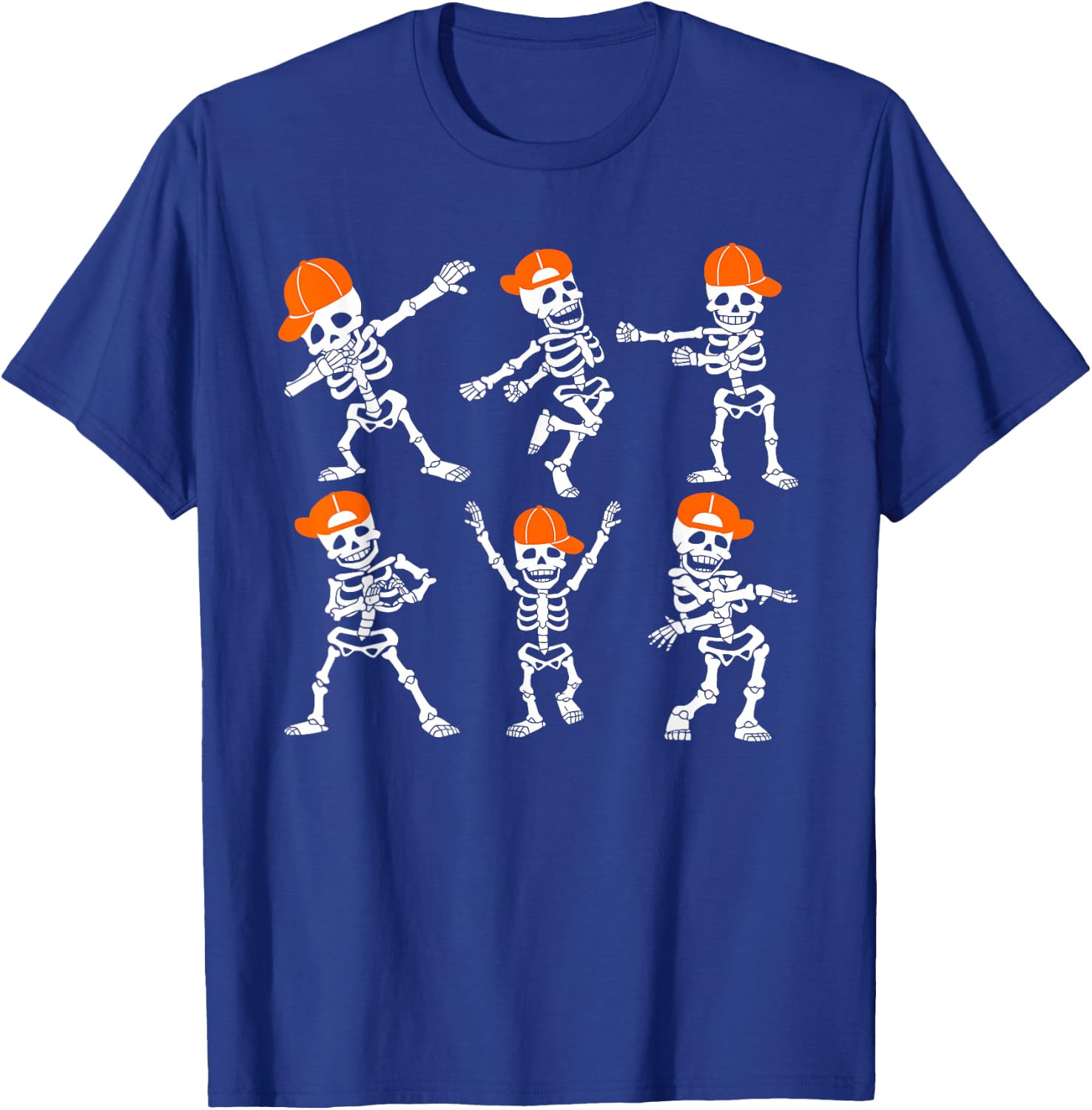 Halloween Shirt Boys Kids Toddler Dancing Skeleton Cap Funny T-Shirt - T-Shirt | Royal