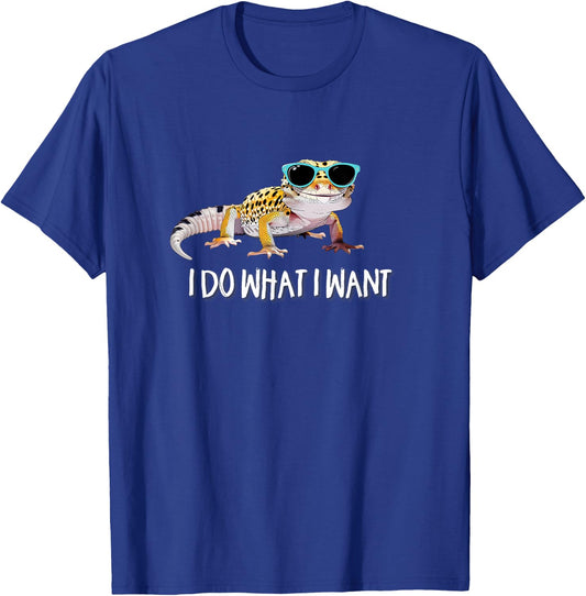 Do What I Want Reptile Leopard Gecko Lover T-Shirt - T-Shirt | Royal