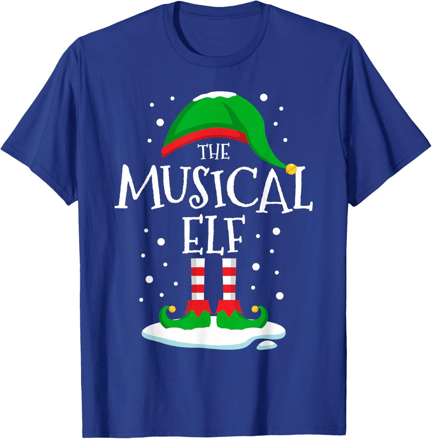 The Musical Elf Christmas Family Matching Xmas Musician T-Shirt - T-Shirt | Royal