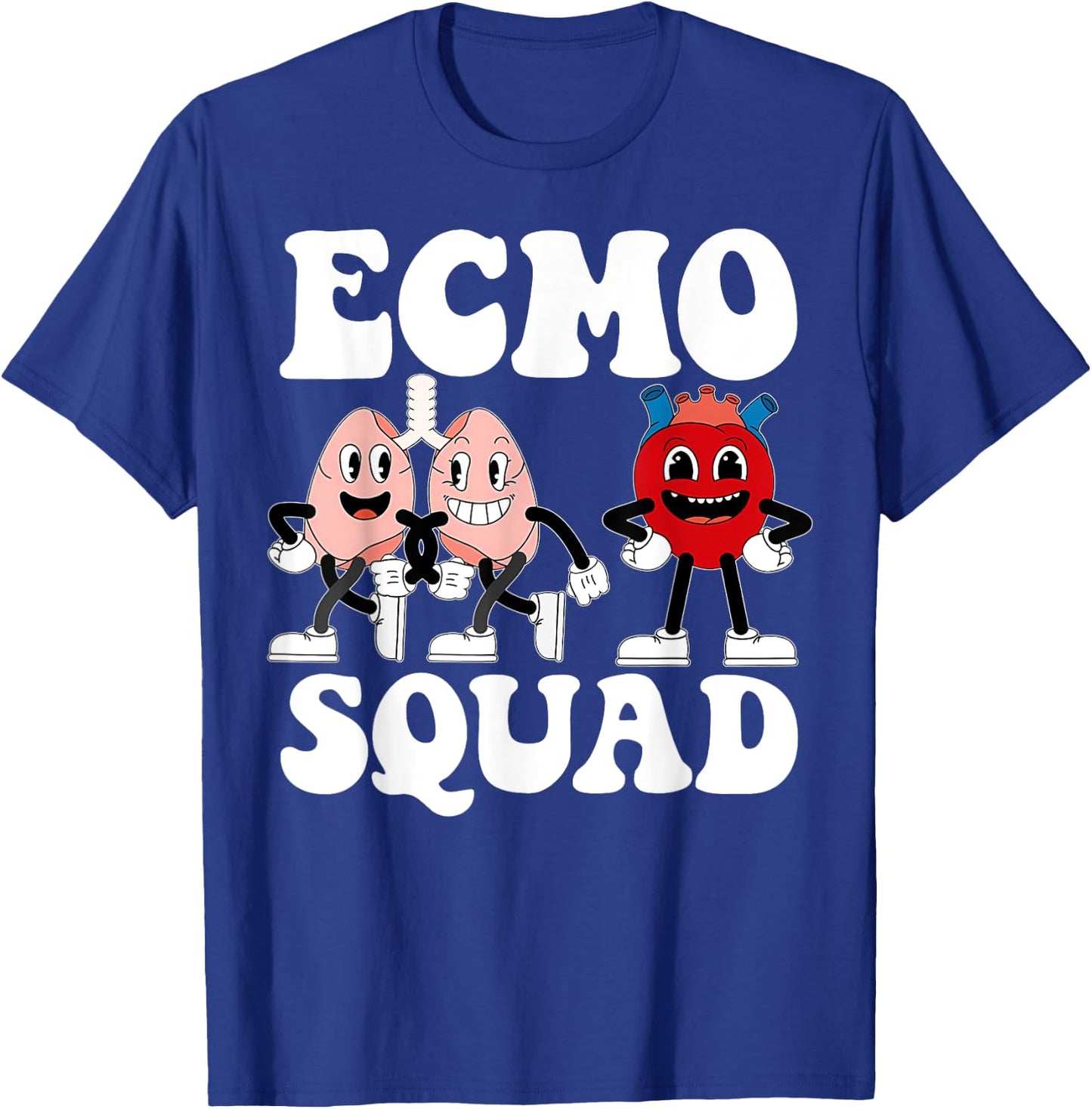 Retro ECMO Nurse Squad Ecmo Specialist Crew Cvicu ICU Peds T-Shirt - T-Shirt | Royal