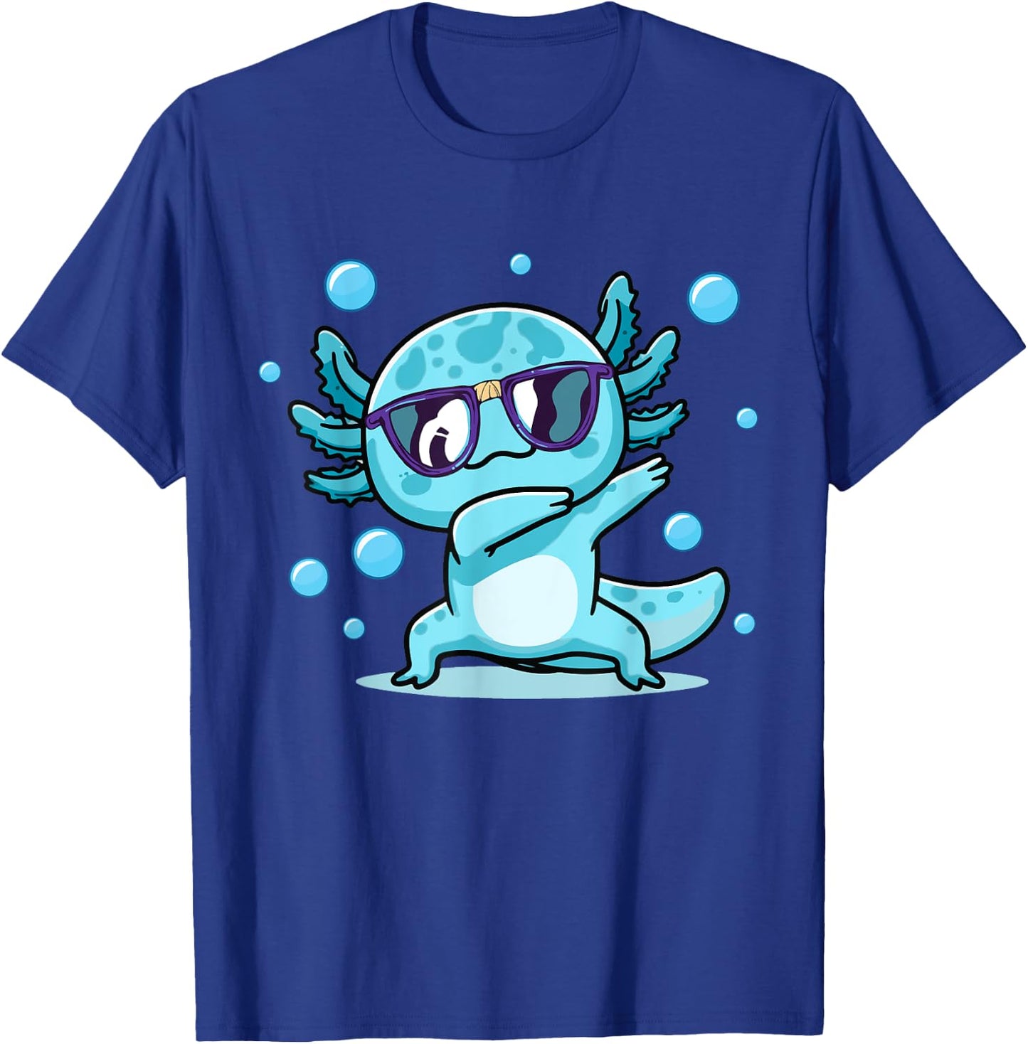 Cute Funny Axolotl Dabbing For Girls Boys Kids Women T-Shirt - T-Shirt | Royal