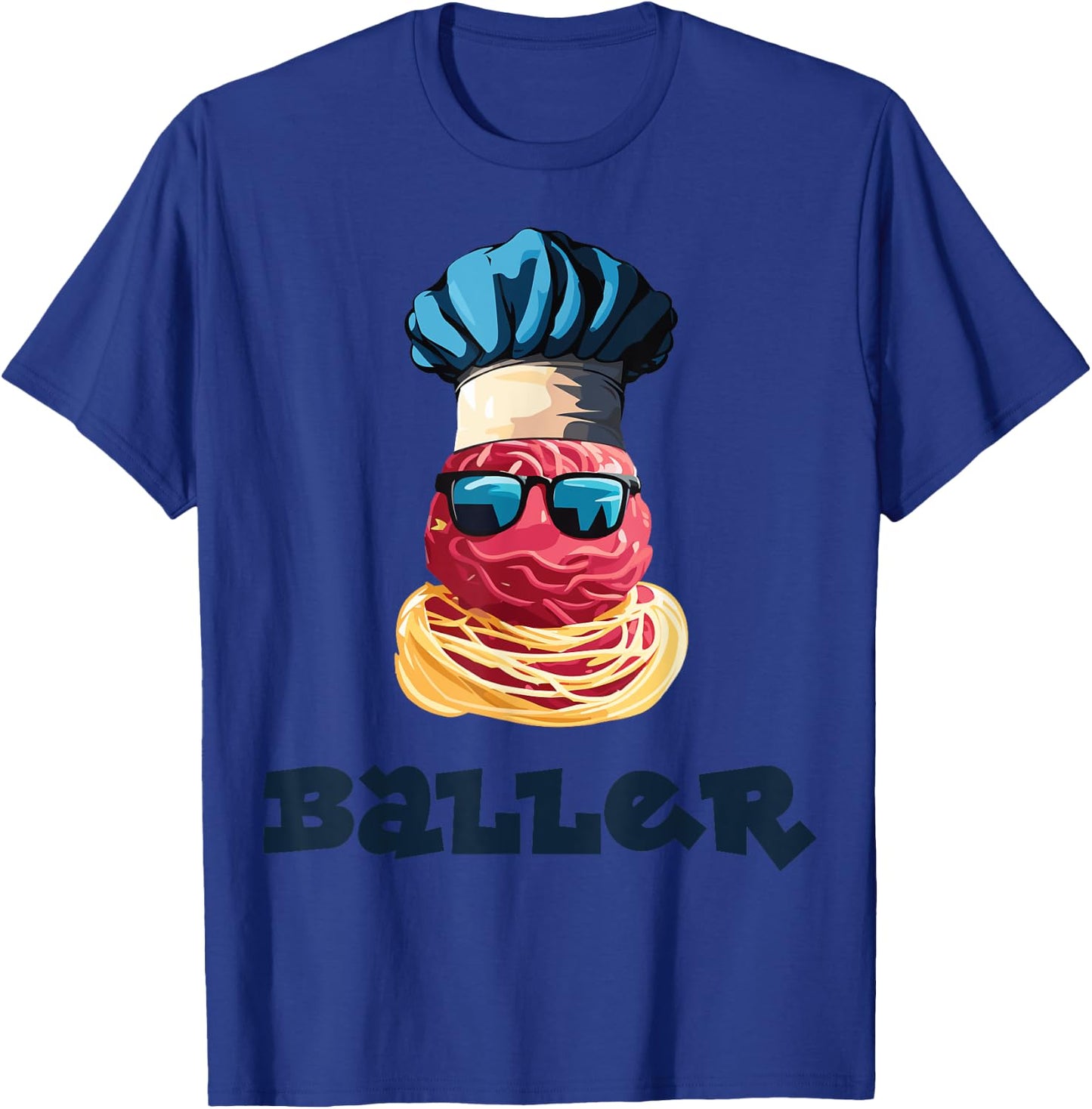 Sporty Chef, Meet Meatballer the Ballin’ Baller T-Shirt - T-Shirt | Royal