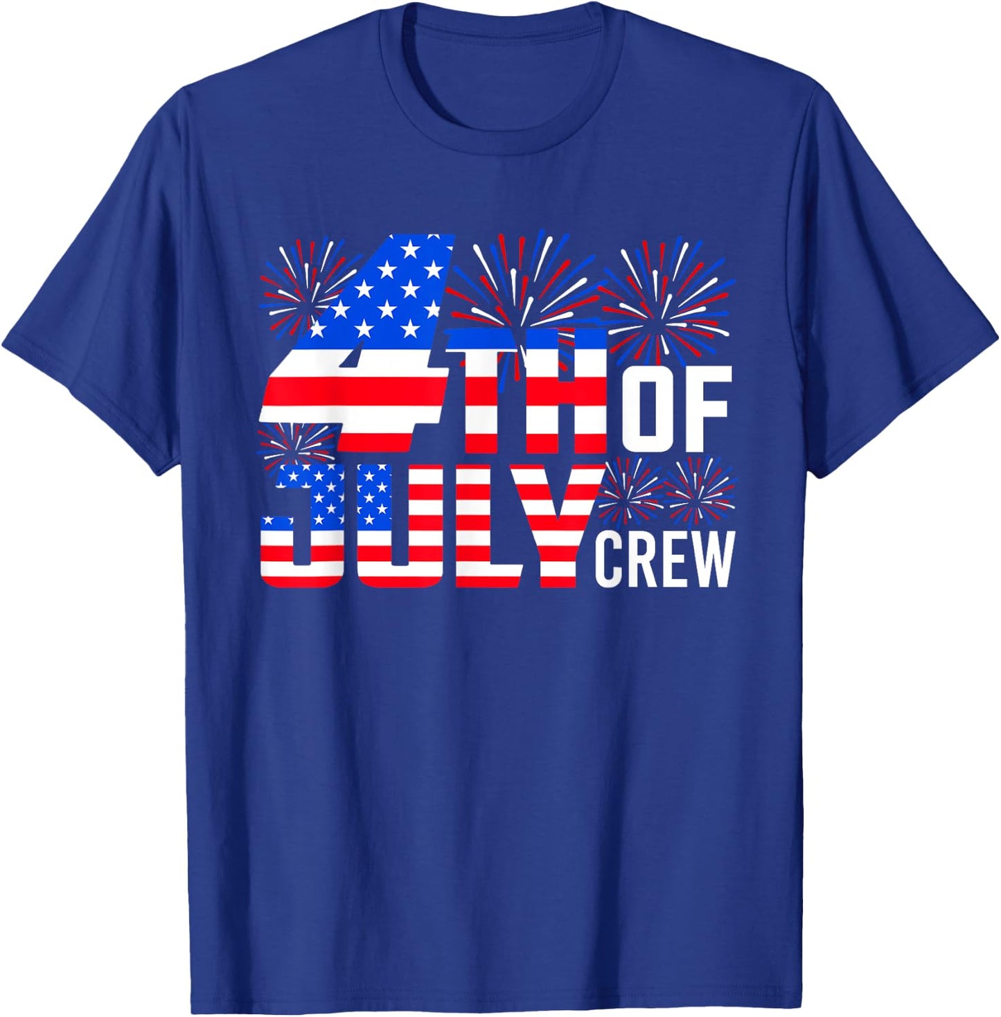 4th Of July Crew Funny Independence Day Family Matching T-Shirt - T-Shirt | Royal