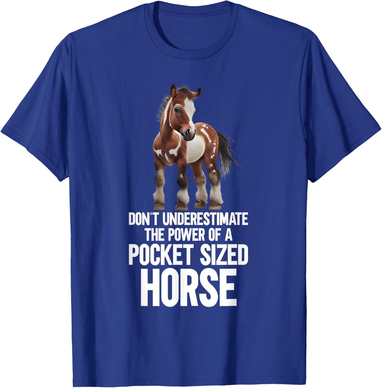 Miniature Horse Mini Horse Pet Tiny Horse Lover Pony T-Shirt - T-Shirt | Royal