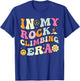 In My Rock Climbing Era, Cute Groovy Rock Climber T-Shirt - T-Shirt | Royal