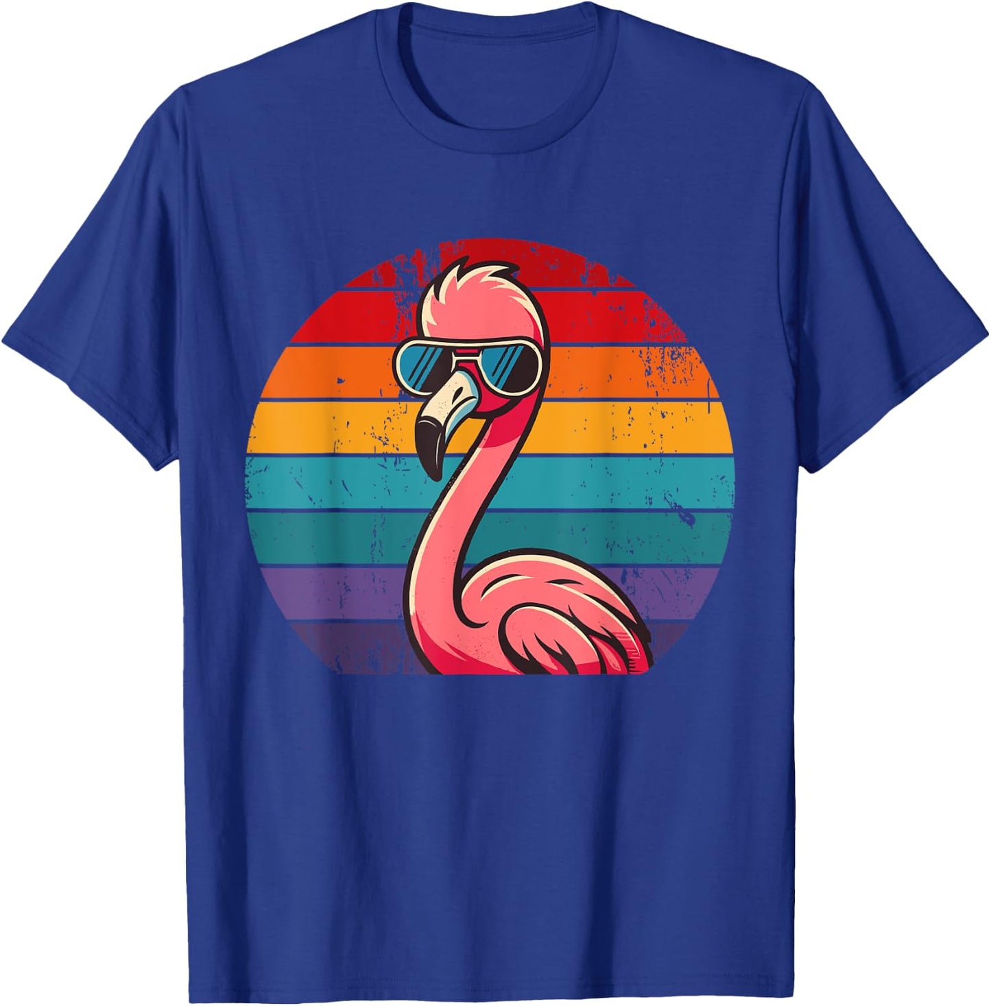 Pink Flamingo in Sunglasses Men Women Kids Funny Flamingo T-Shirt - T-Shirt | Royal