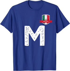 Mexico Human Flag M Mexican Mexico T-Shirt - T-Shirt | Royal