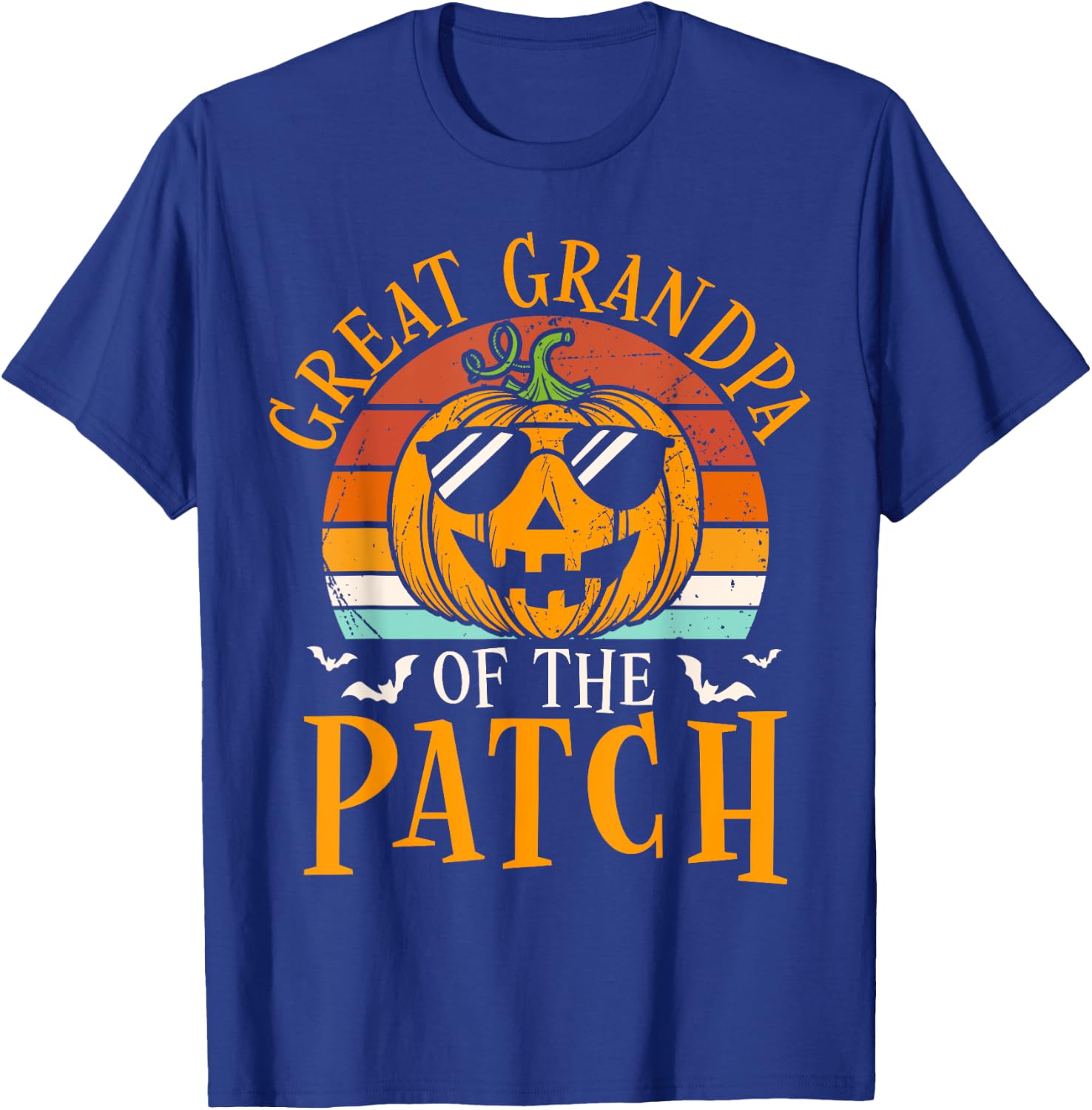 Great Grandpa Of The Patch Pumpkin Family Halloween Costume T-Shirt - T-Shirt | Royal