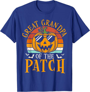Great Grandpa Of The Patch Pumpkin Family Halloween Costume T-Shirt - T-Shirt | Royal