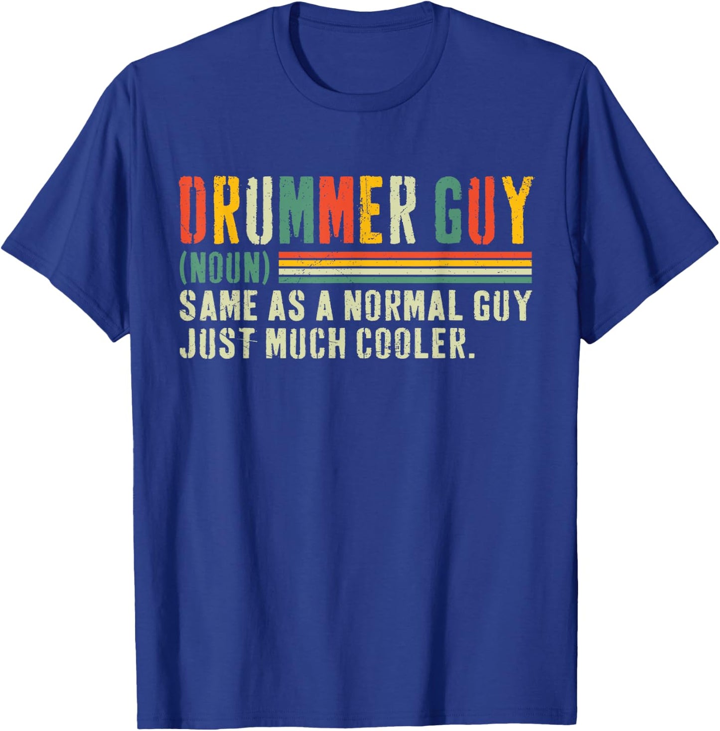 Drummer Guy Cool Vintage Drummer Guy Definition , Small, Black T-Shirt - T-Shirt | Royal