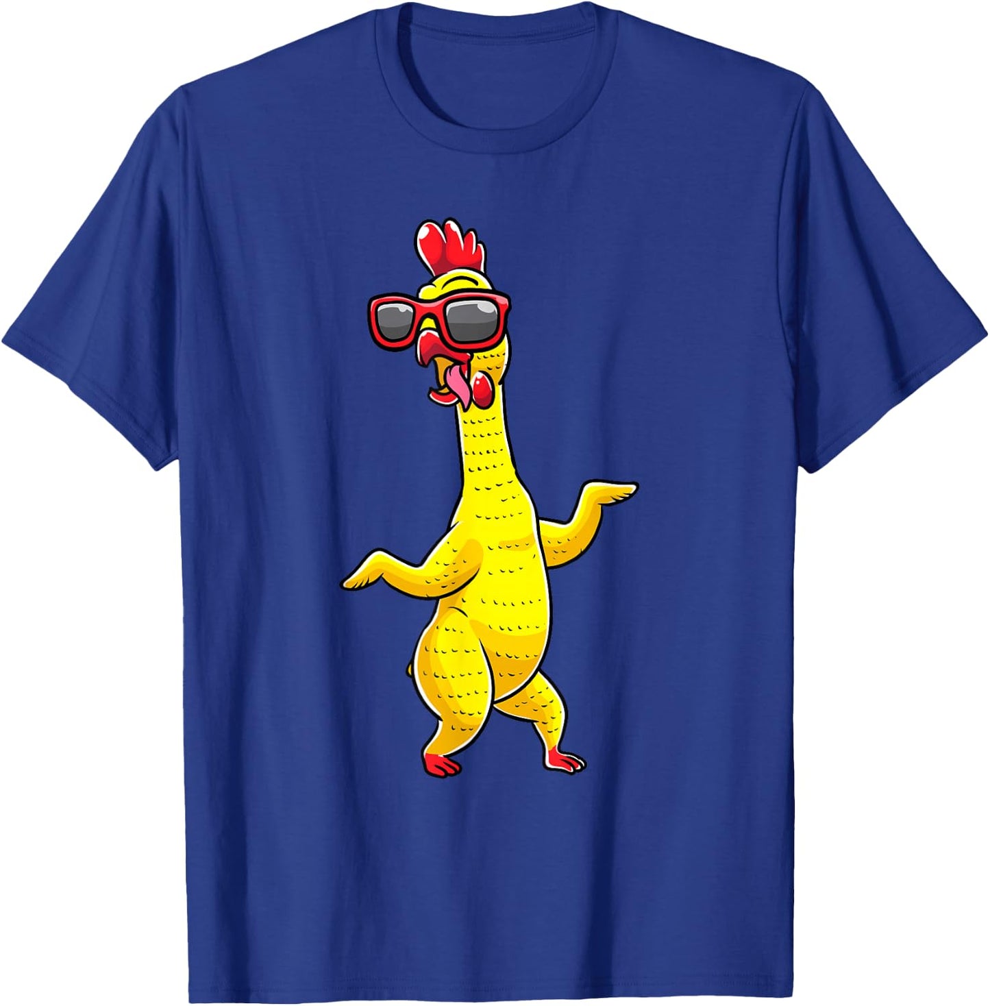 Rubber Chicken Dancing Party Funny Kids Men Women Girls T-Shirt - T-Shirt | Royal