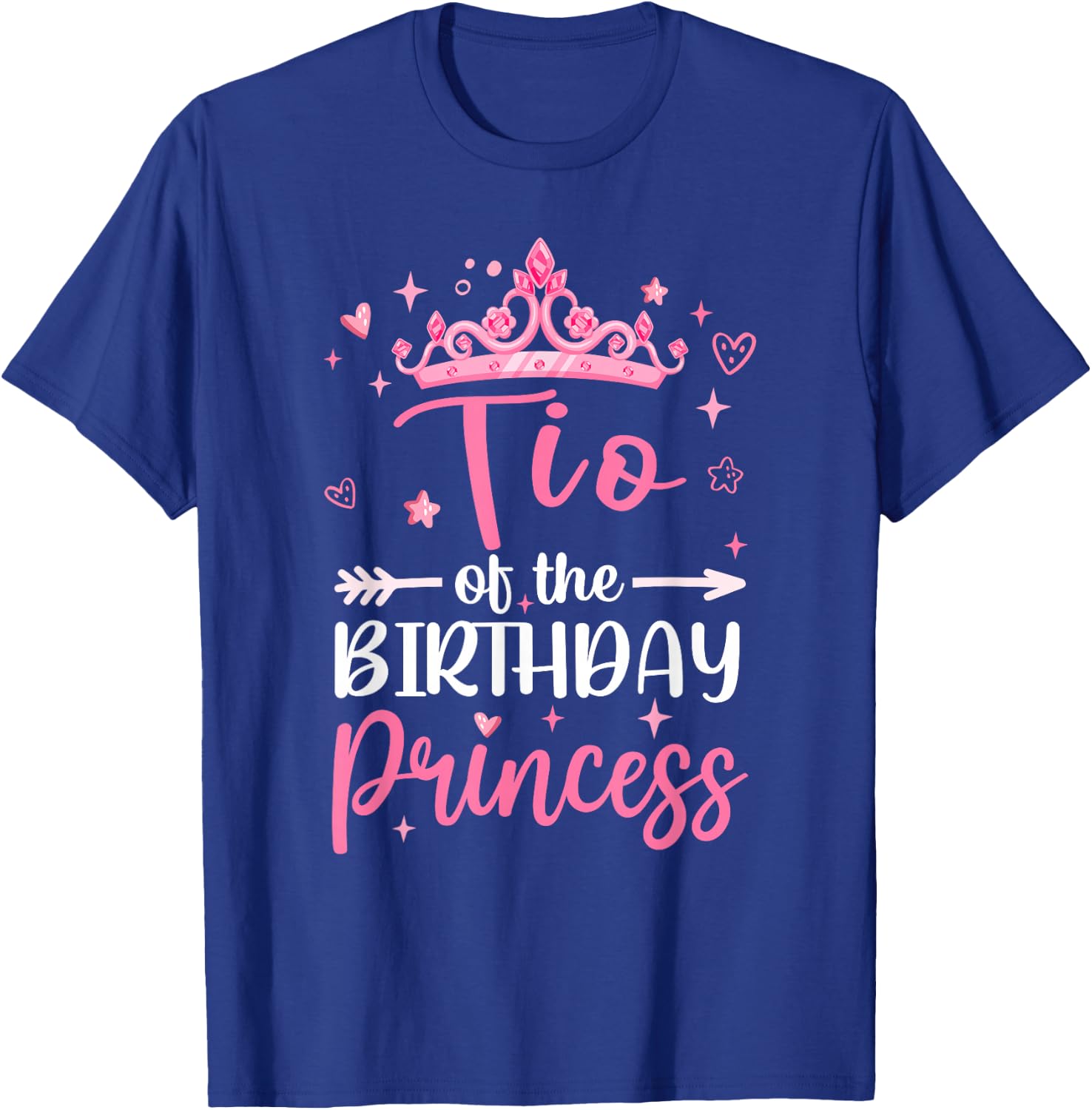 Tio Of The Birthday Princess Birthday Girl Kid Family T-Shirt - T-Shirt | Royal