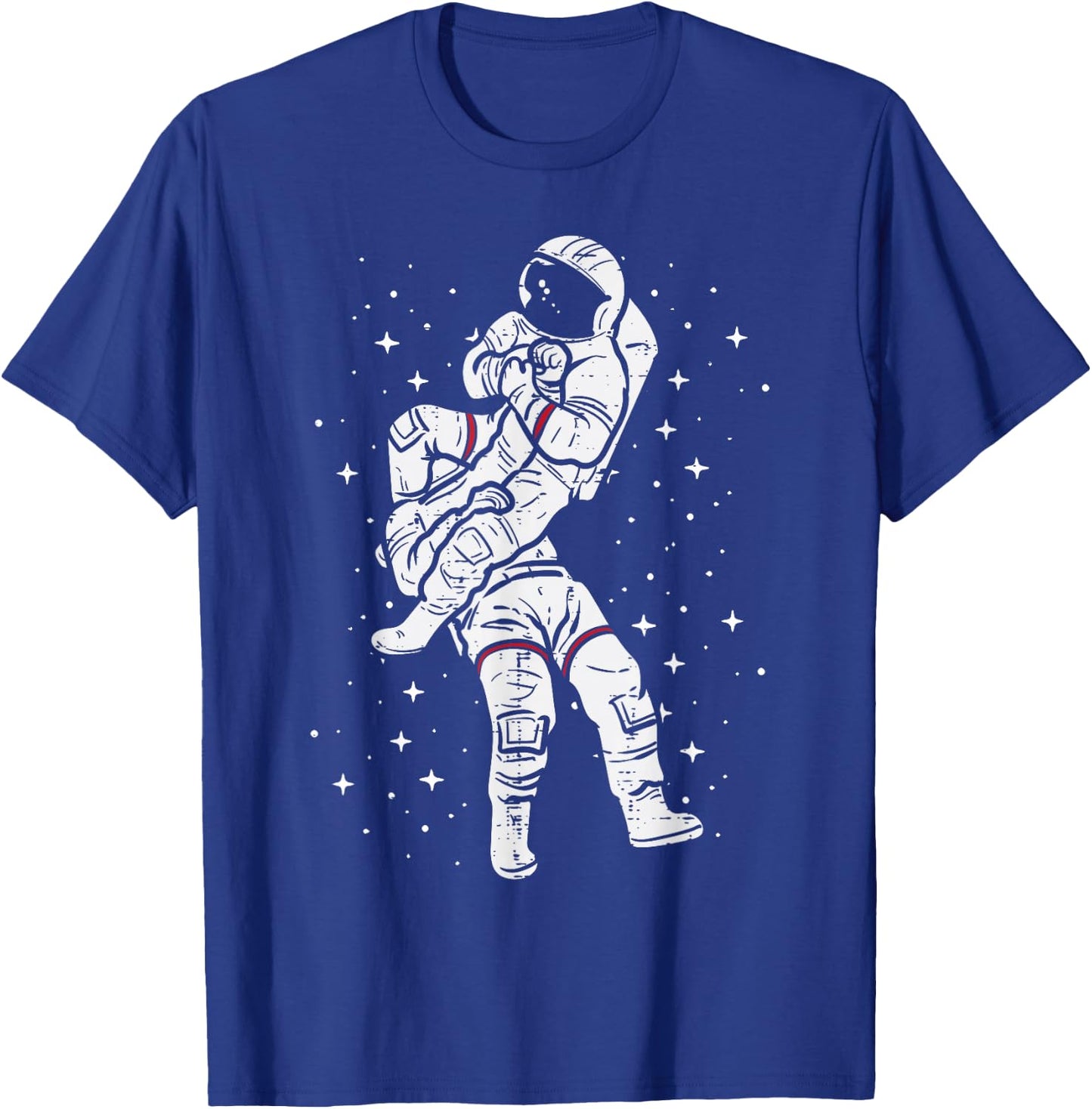 Astronaut Jiu Jitsu Funny Jujitsu Bjj Space Men Women Kids T-Shirt - T-Shirt | Royal
