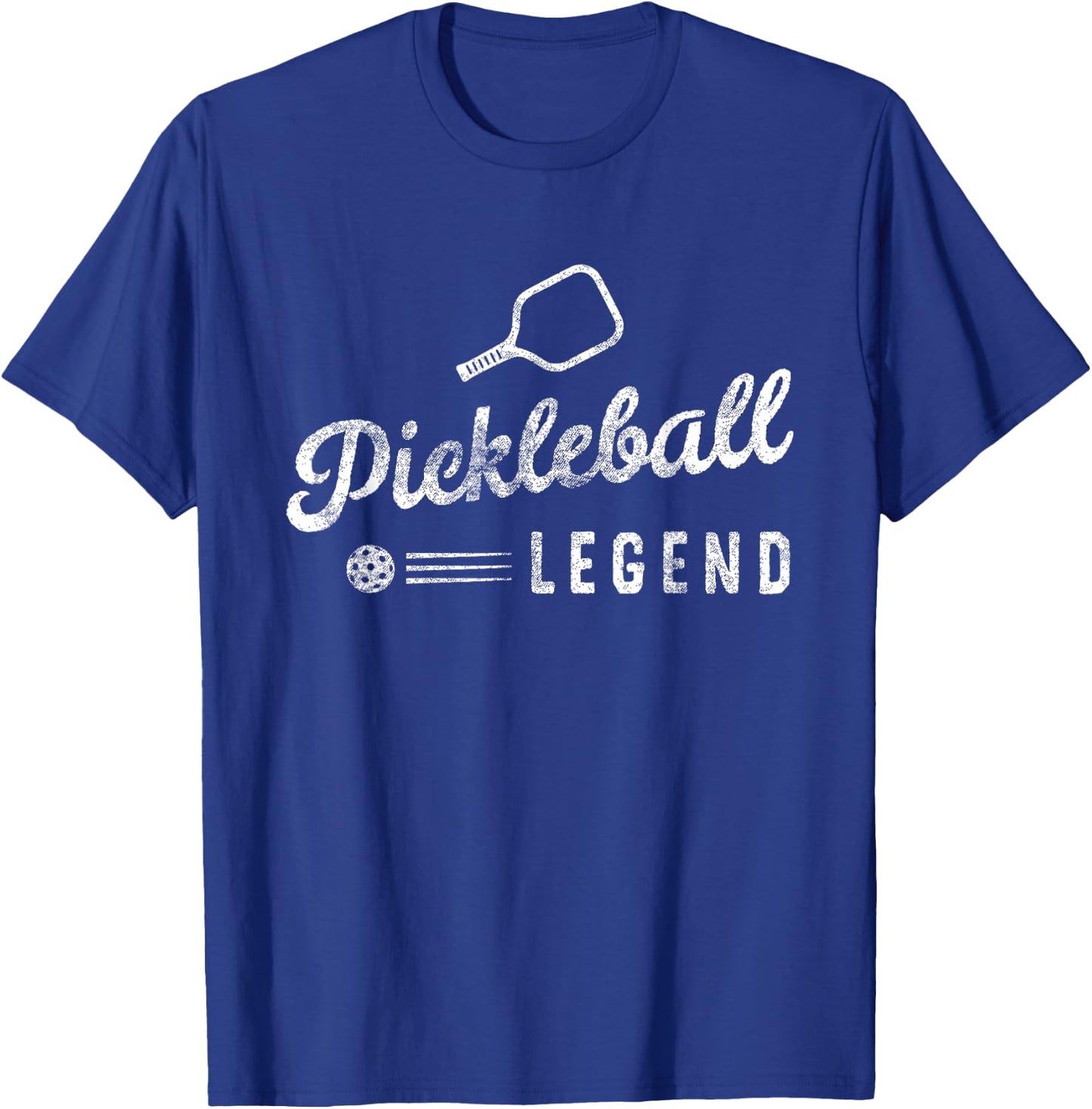 Paddle Pickleball Legend Funny Pickleball Player Vintage T-Shirt - T-Shirt | Royal