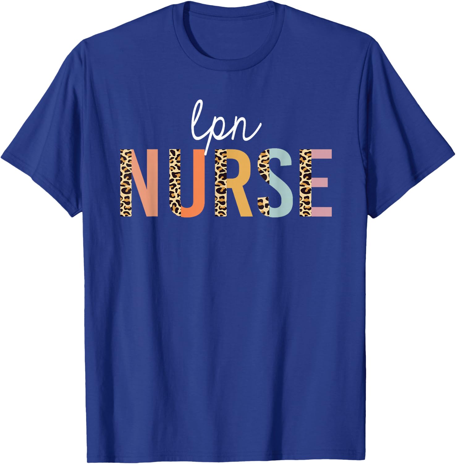 LPN Nurse Leopard Print Licensed Practical Nursing Women T-Shirt - T-Shirt | Royal