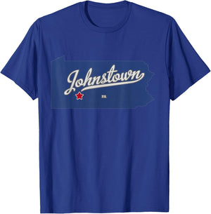 Johnstown Pennsylvania PA Map T-Shirt - T-Shirt | Royal