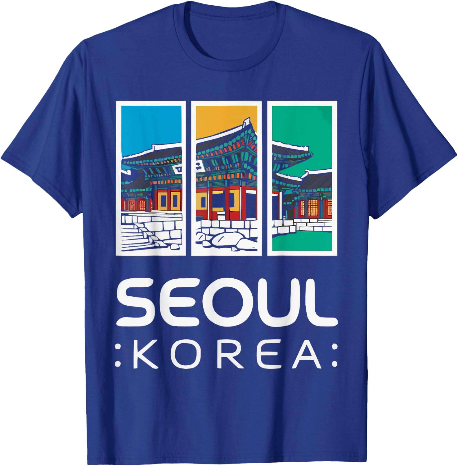 Seoul South Korea Travel Vacation Saranghae I Love Seoul T-Shirt - T-Shirt | Royal
