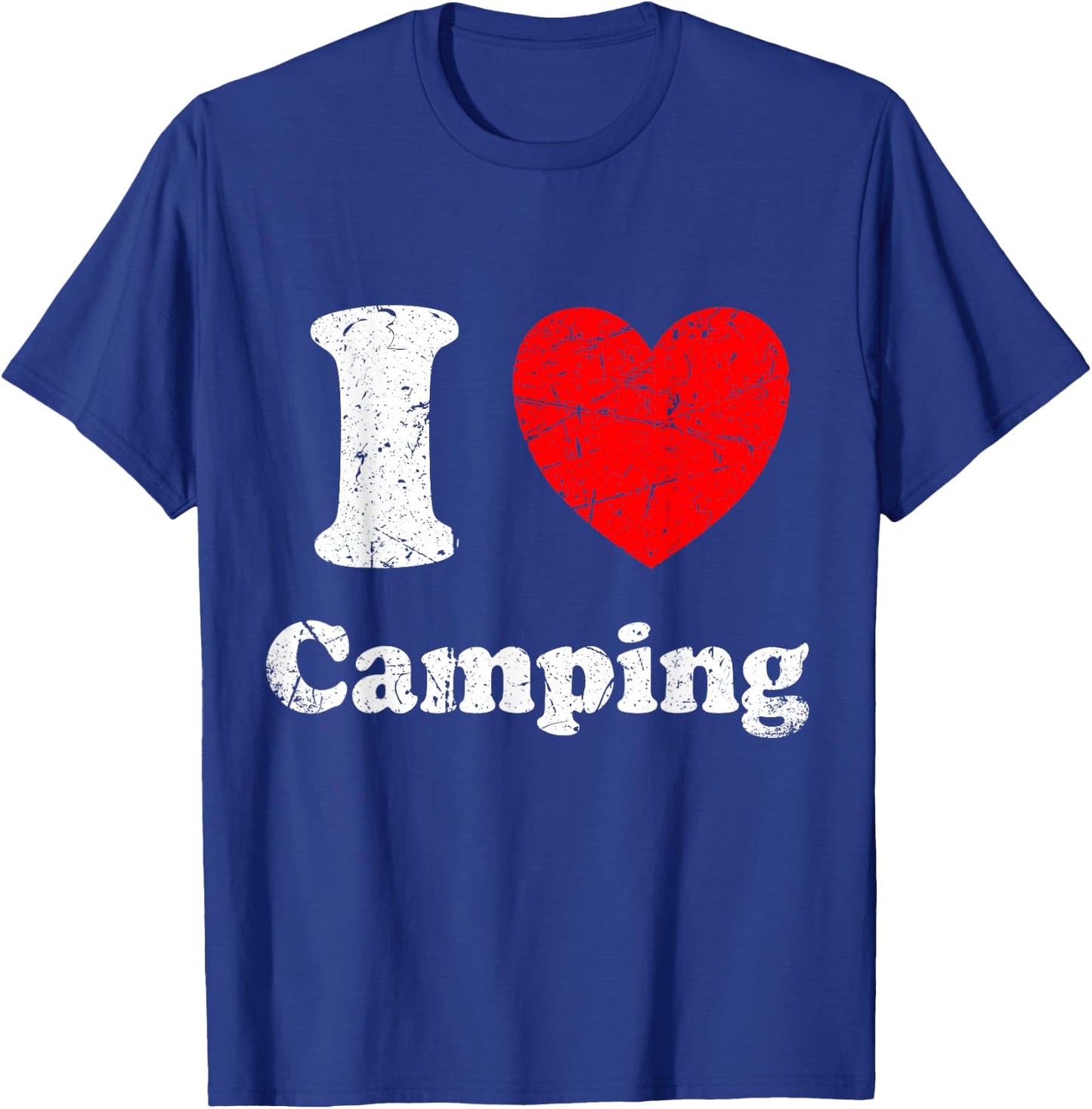 I Love Camping Graphic T-Shirt - T-Shirt | Royal