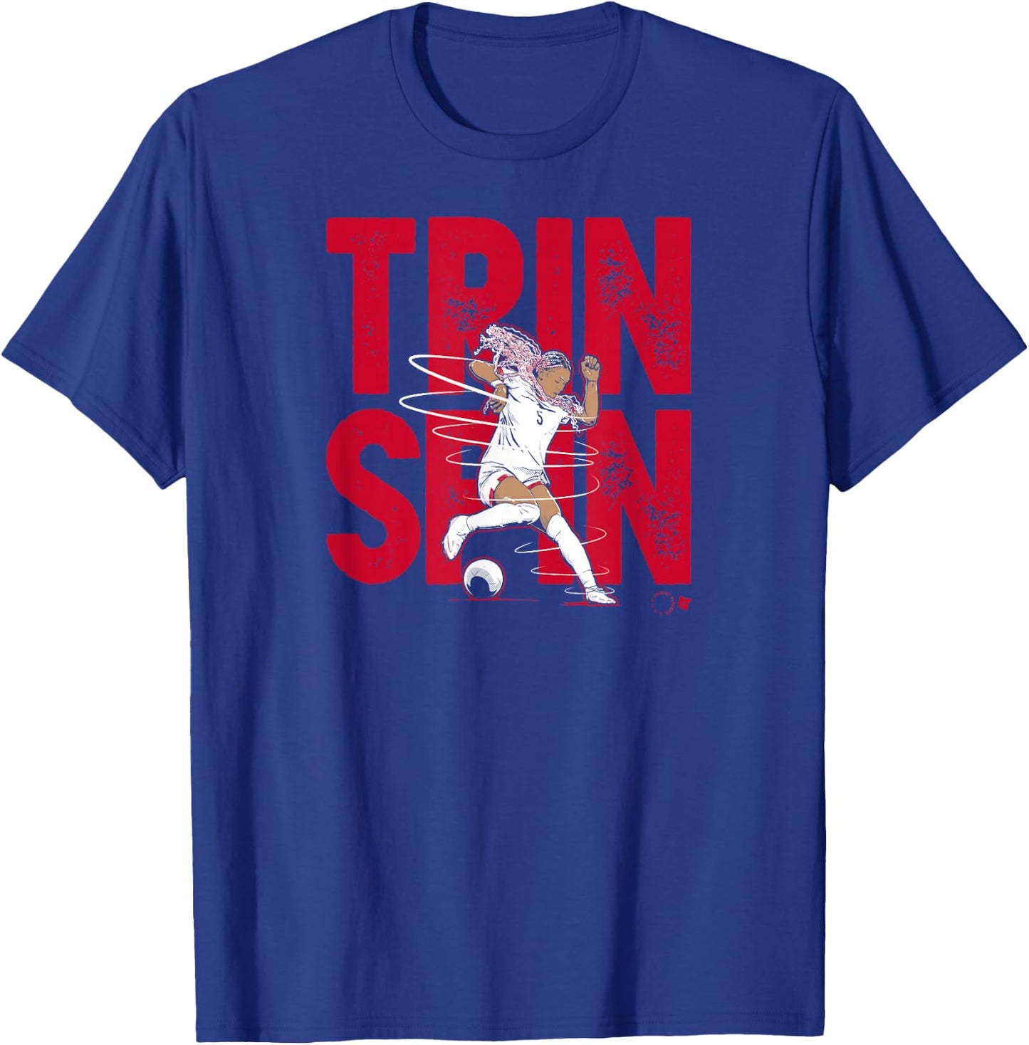Trinity Rodman - Trin Spin - USA Women's Soccer T-Shirt - T-Shirt | Royal