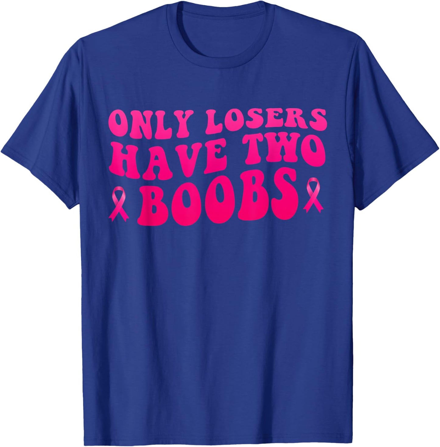 Funny Mastectomy Breast Cancer Awareness T-Shirt - T-Shirt | Royal