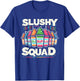 Slushy Squad Retro Rainbow Line-Up T-Shirt - T-Shirt | Royal