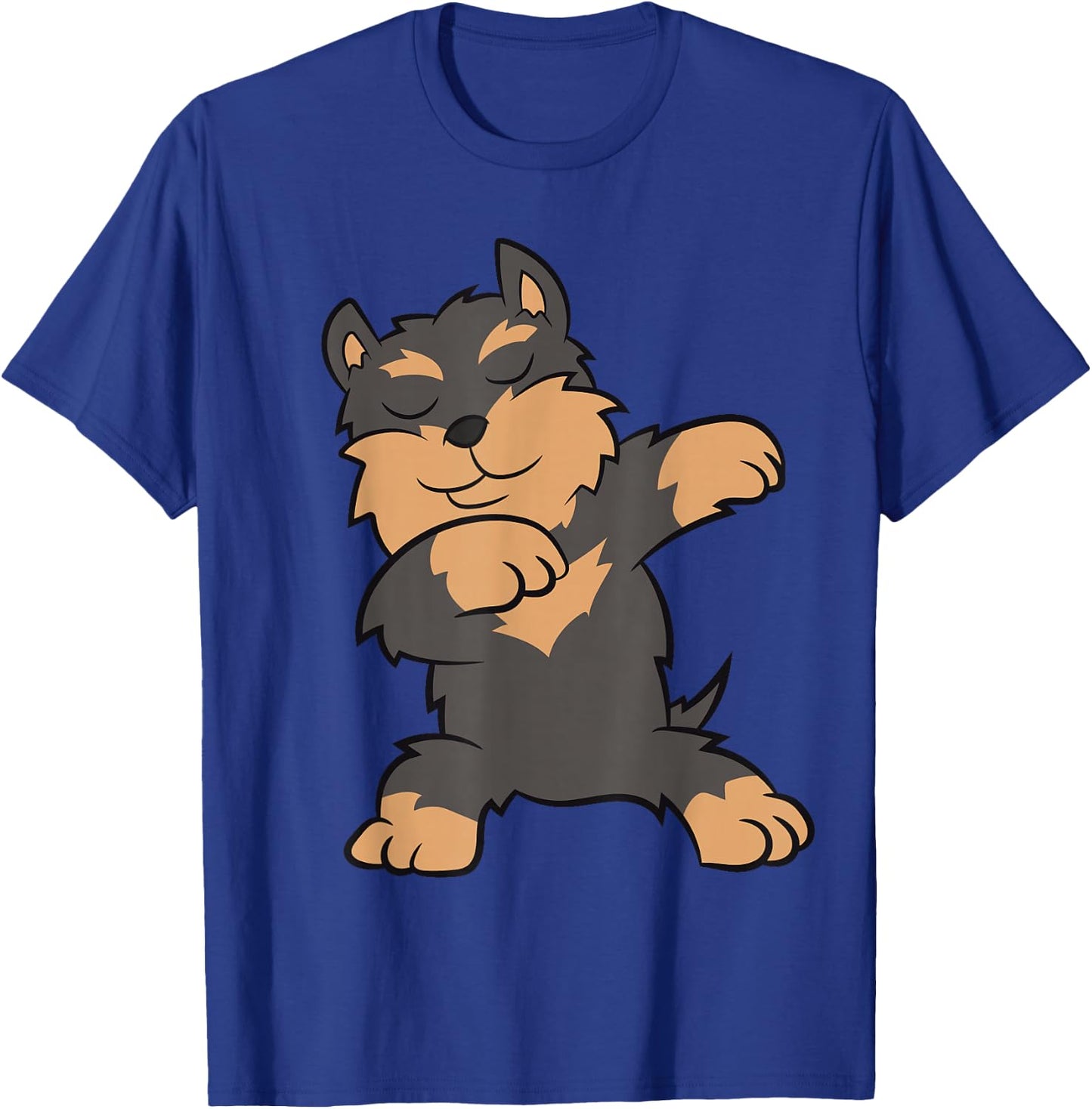 Dabbing Yorkie Cute Dabbing Yorkshire Terrier T-Shirt - T-Shirt | Royal