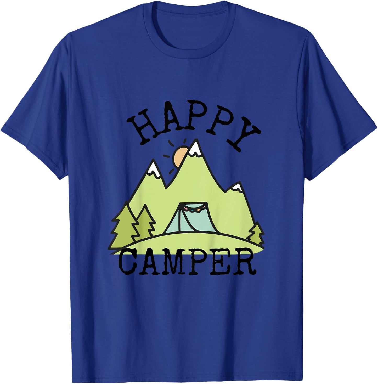 Kids Happy Camper Youth T-Shirt - T-Shirt | Royal
