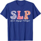 Speech Therapy Floral Speech Language Pathologist SLP Women T-Shirt - T-Shirt | Royal