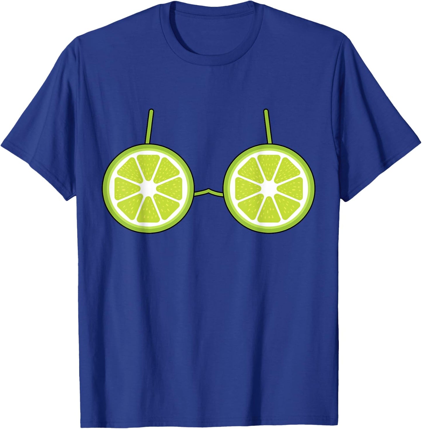 Lime Bra Costume Cute Easy Fruit Halloween Gift T-Shirt - T-Shirt | Royal