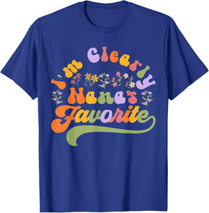 I'm Clearly Nana's Favorite, Grandson Granddaughter Grandma T-Shirt - T-Shirt | Royal