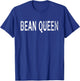 Vintage Bean Queen Distressed Coffee Enthusiast T-Shirt - T-Shirt | Royal