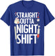 Night Shift Nurse Women Emergency Registered Nurse T-Shirt - T-Shirt | Royal