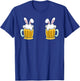 Easter Day Bunny Beer Mug Boobs Funny Drinking Party T-Shirt - T-Shirt | Royal