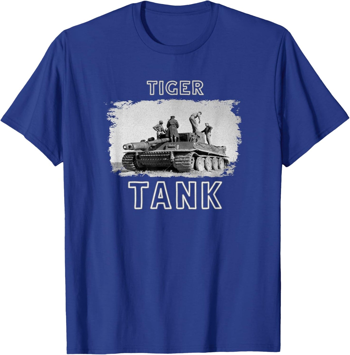 Tiger Tank - Cool Historical World War 2 (WW2) German Panzer T-Shirt - T-Shirt | Royal