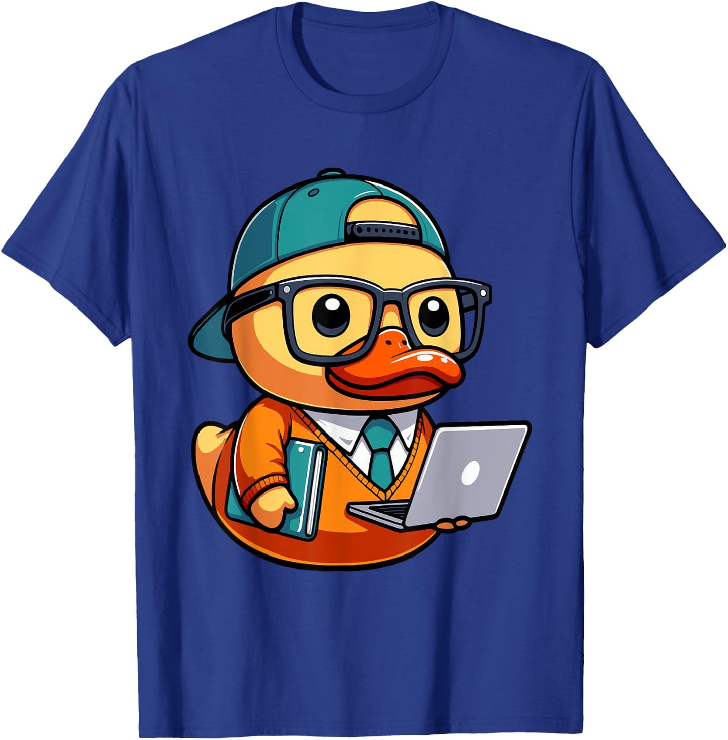 Tech Nerd Techie Programmer Coder Coding Duck T-Shirt - T-Shirt | Royal