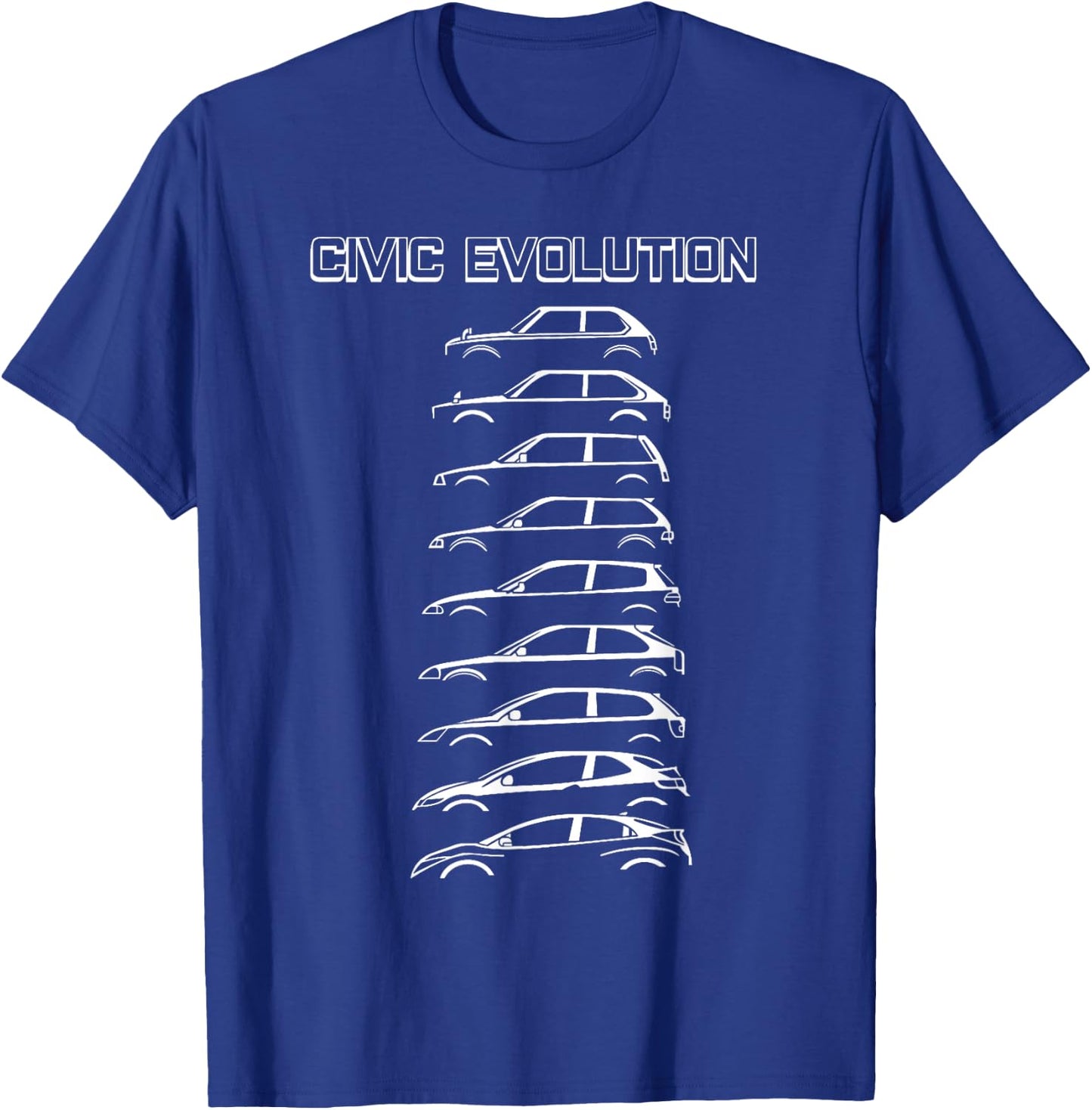 Civic Evolution EK EG Type R SI EF Japanese Car , Small, Black T-Shirt - T-Shirt | Royal