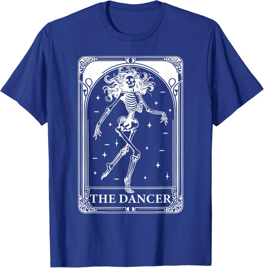 Dancer Tarot Card Skeleton Dancing Daughter Teacher Mom T-Shirt - T-Shirt | Royal