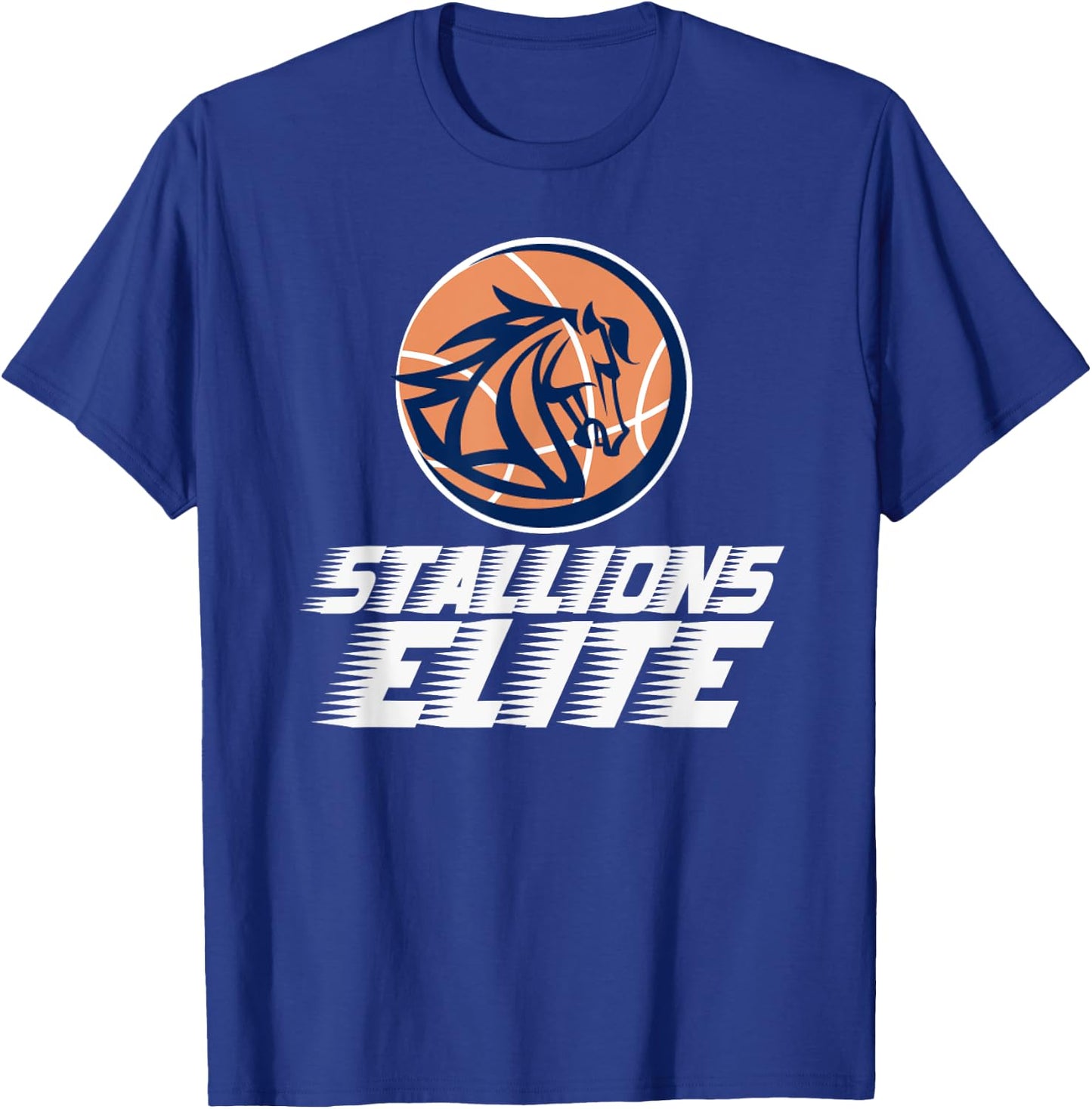 Stallions Elite Basketball Team T-Shirt - T-Shirt | Royal