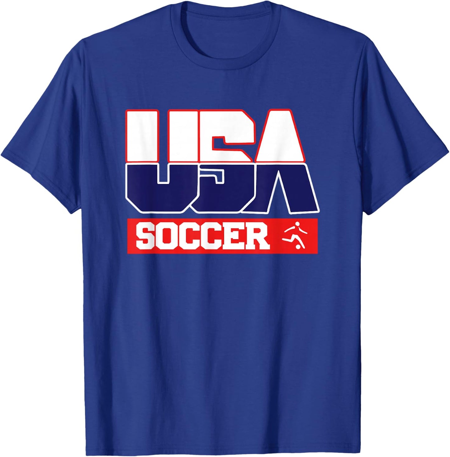 USA Team Soccer - Men & Women American Sports T-Shirt - T-Shirt | Royal