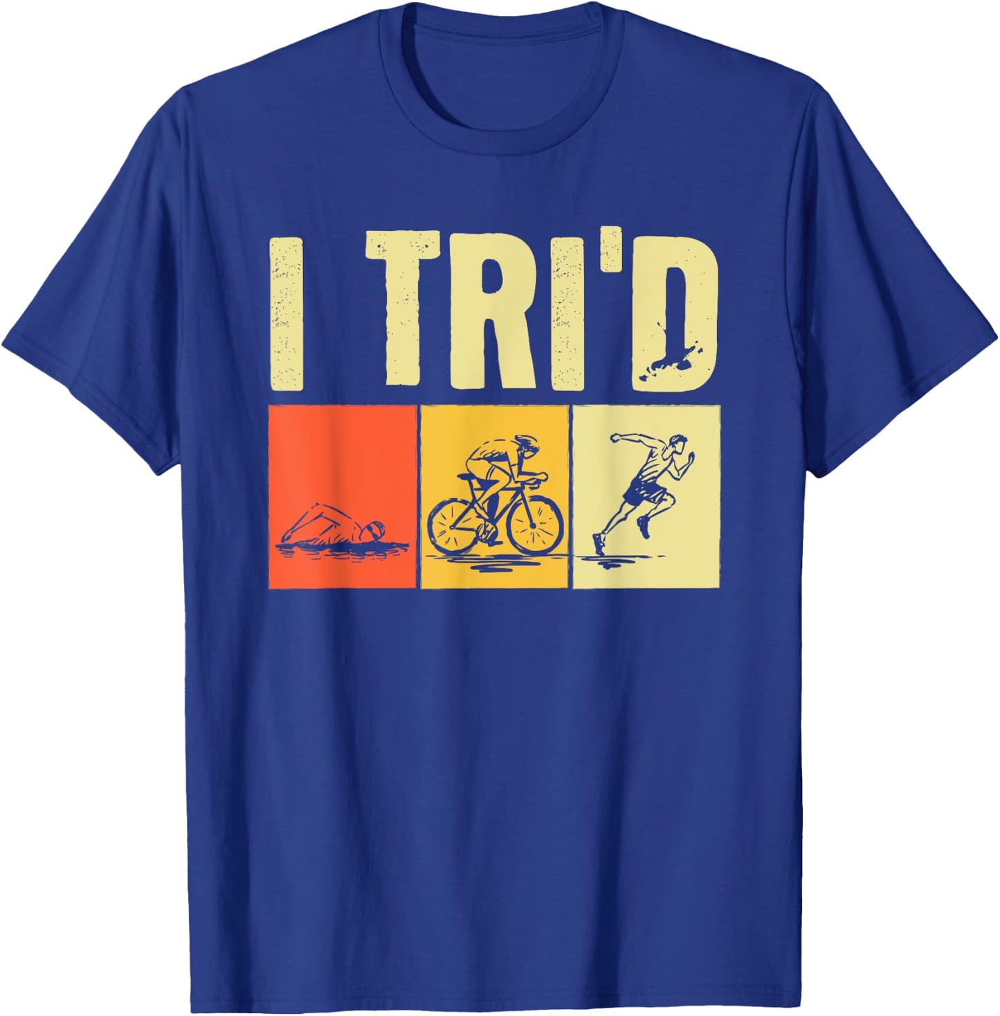 Funny Triathlon Design Women Triathlon Sport Lovers T-Shirt - T-Shirt | Royal