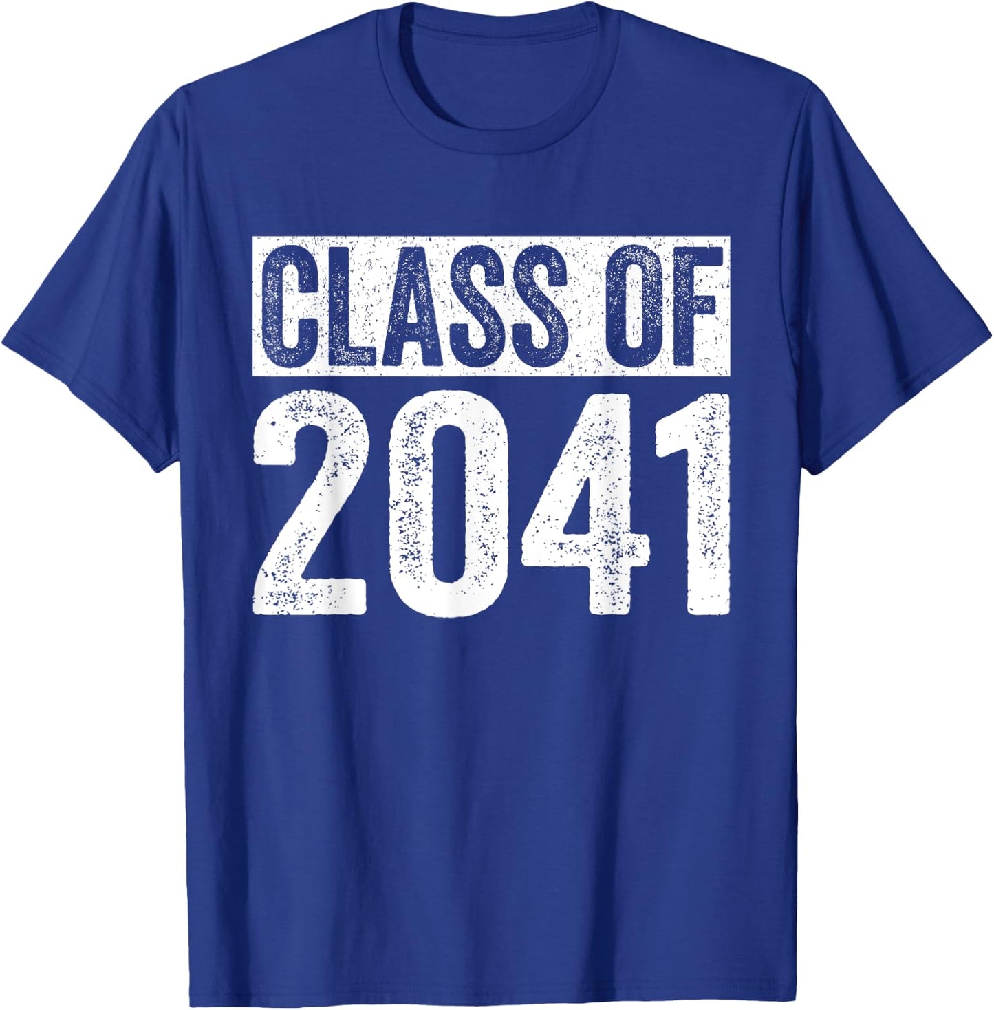 Class of 2041 Grow With Me Graduation First Day of School T-Shirt - T-Shirt | Royal